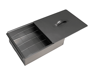 Коптильня ''Гурман-1'' 350х250х180х100мм черн. без поддона